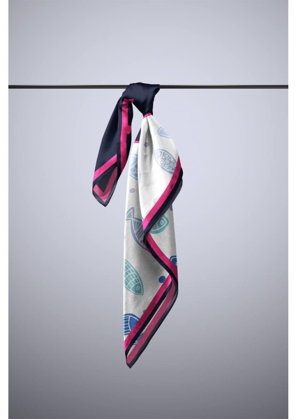 Balık Desenli Ipek Bandana modelleri