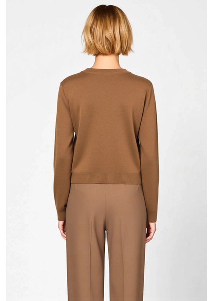 Kadın Giyim Koleksiyonu Düğme Detaylı Uzun Kollu Triko Hırka Günlük Tamamlayan Bir Parça Şık indirimleri