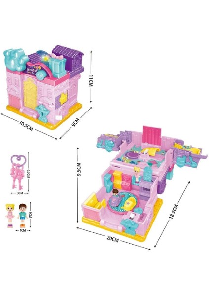 QF2910-11-12-13-14-15 Işıklı Müzikli Aksesuarlı Ev Serisi Açılıp-Katlanır