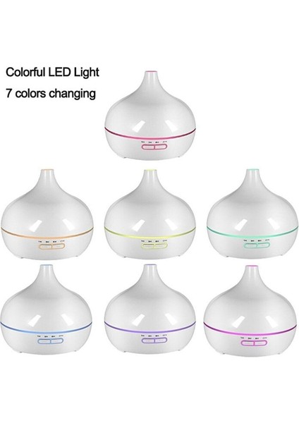 Aroma Difüzörü Gece Işığı 7 LED Hava Nemlendirici Kumandalı Buhar Makinesi 500 ml fırsatları