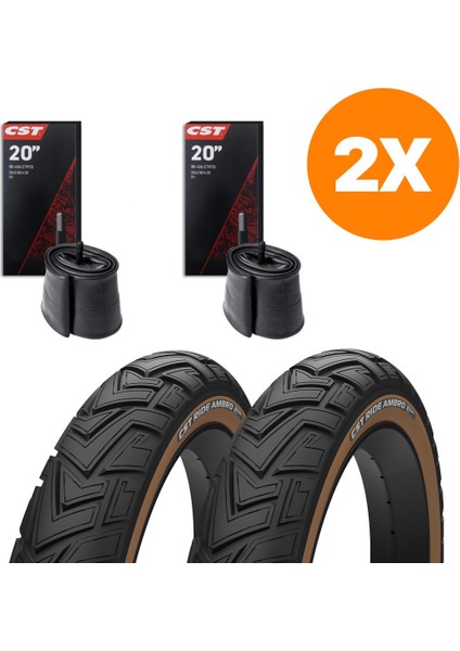 Cst Tourance Ride Ambro Amber Yanak 20X4.0 Zırhlı Iç Dış Lastik Seti – Elektrikli Bisikletlere Uyumlu, Yüksek Konfor & Yol Tutuşu modelleri