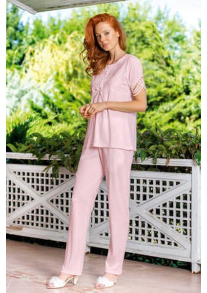 Kadın Pijama Viskon 3'lü Takım