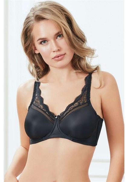 Balenli Desteksiz Dolgusuz Toparlayıcı Dantelli Küçültücü Sütyen