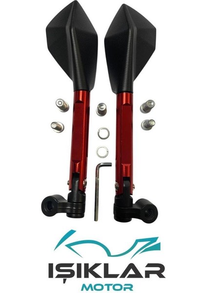 Bajaj Dominar 400 Rizoma Ayna Kırmızı SRCK005 modelleri