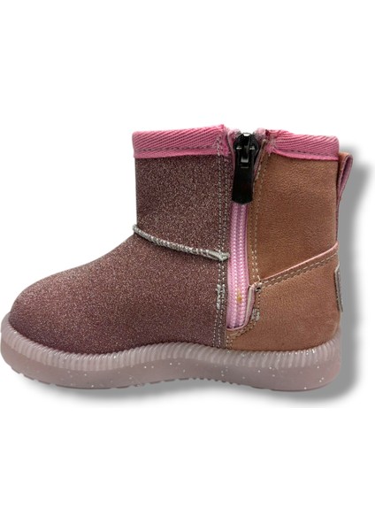 Bebe 630-26 Süet Simli Deri Içi Kürklü Işıklı Anatomik Kız Çocuk Bot 22-25 modelleri