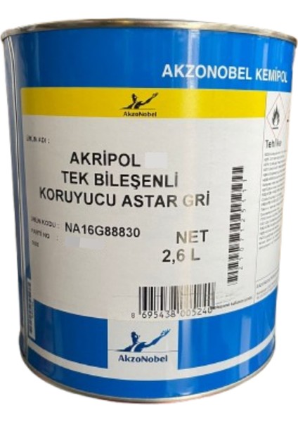 Tek Bileşenli Koruyucu Astar 2,6 Lt