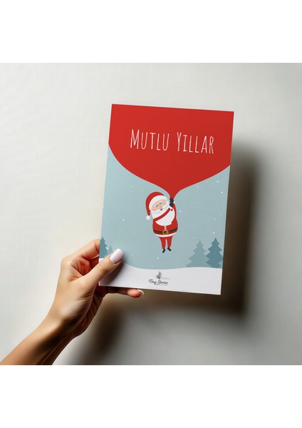 4'lü Yılbaşı Kutlama Kartı Seti/ Kartpostal