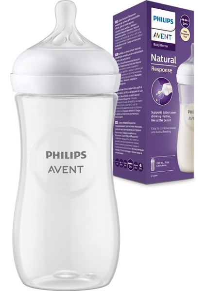 Philips Avent Natural Response Pp Biberon 3 Ay+ 330ML SCY906/01