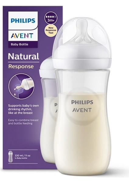 Philips Avent Natural Response Pp Biberon 3 Ay+ 330ML SCY906/01 fiyatları