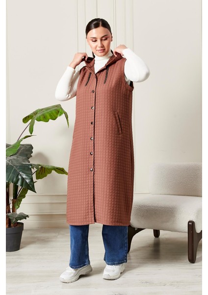 Kadın Büyük Beden Kapitone Yelek fırsatları