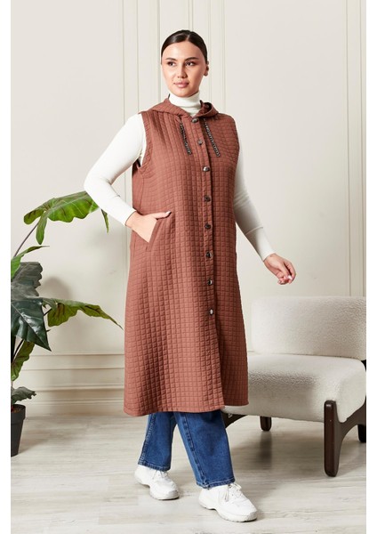 Kadın Büyük Beden Kapitone Yelek indirimleri