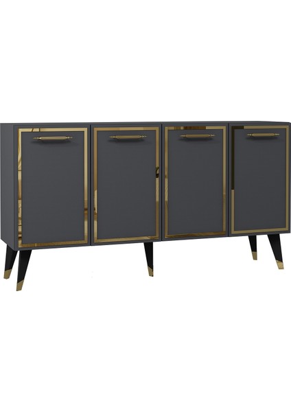 8225-128CT KB150 Konsol,tv Ünitesi Antrasit-Altın indirimleri