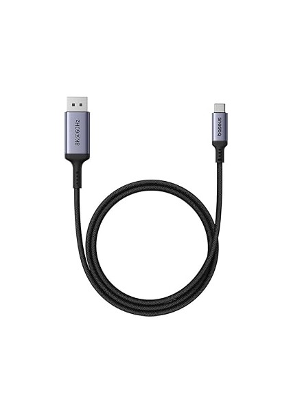 High Definition Serisi Type-C To Dp 8k Kablo, 1.5m, Siyah