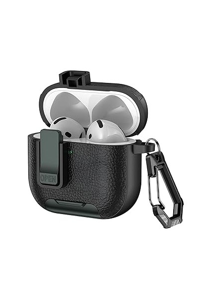 Minesk 4 ile Uyumlu Deri Görünümlü Şarj Girişi ve Kapağı Kilitlenebilir Cihazı Tam Saran Si