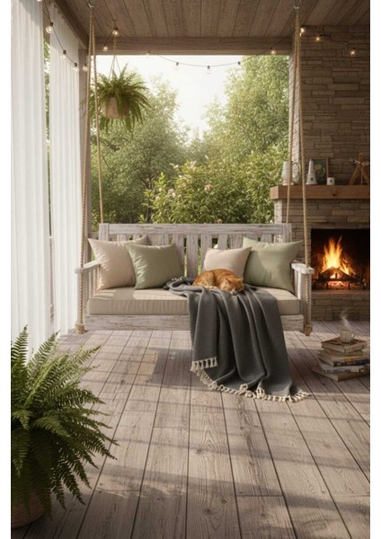 Siyah Doğal Pamuk, Yumuşak Battal Boy Pike, Koltuk Örtüsü, Çok Amaçlı Örtü 240X260 Cm.