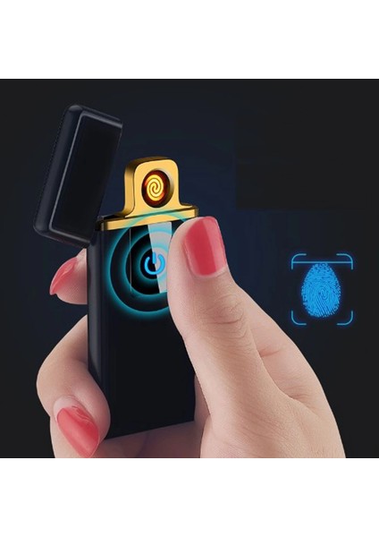 Dokunmatik Parmak Izli USB Çakmak
