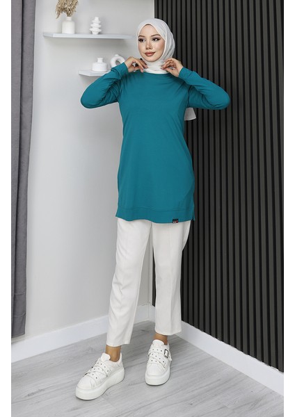 Araboy Spor Penye Tunik 9127-01 Petrol