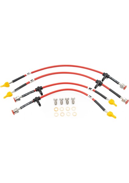 Ford Puma St Çelik Fren Hortumu - Kırmızı