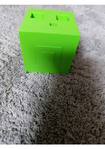 Minecraft Slime Matruşka Oyuncak 3 Parça Renkli Oyuncak