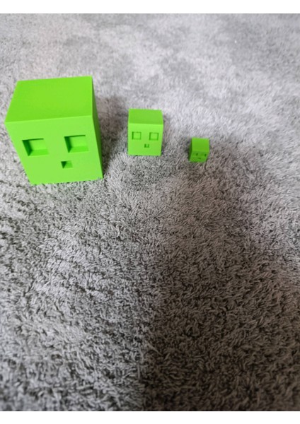 Minecraft Slime Matruşka Oyuncak 3 Parça Renkli Oyuncak fiyatları