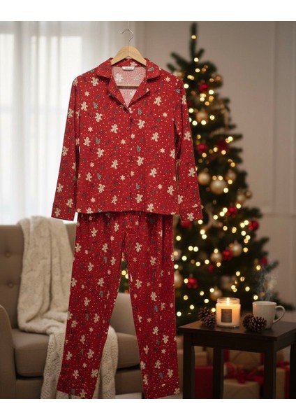 Ginger Bread Uzun Kollu Pijama Takımı
