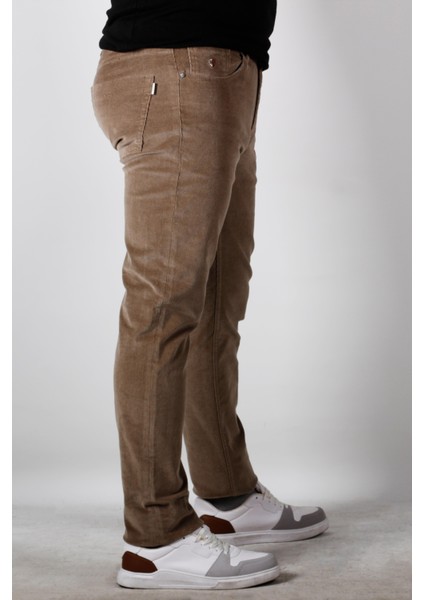 Erkek Kadife Pantolon Likrali Regular Fit Vizon 2228 fiyatları