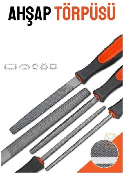 Ahşap Törpüsü 5 Model Ahşap Törpü Seti