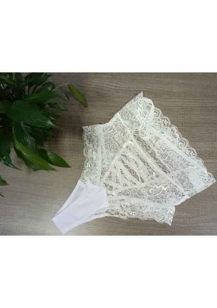 Arias Closet Arkası Ip Detaylı Fantezi Beyaz Külot modelleri