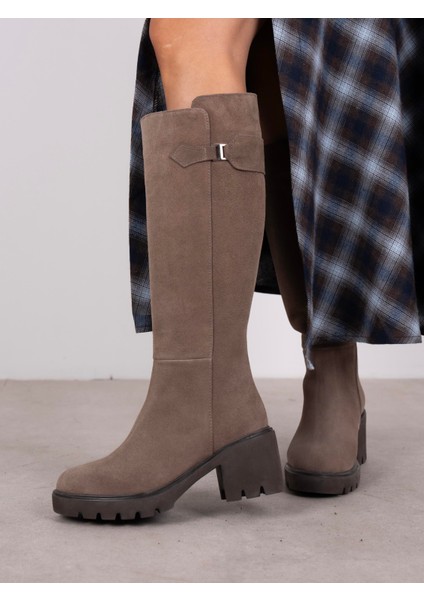 Fumi Vizon Süet Hakiki Deri Kadın Çizme fiyatları