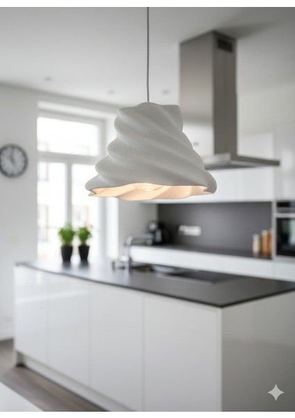 Modern Stroom Beton Dokulu Dekoratif Sarkıt Avize modelleri