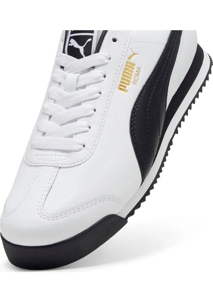 Roma Beyaz-Siyah Hakiki ve Sentetik Deri Unisex Sneaker Spor Ayakkabı 39686801 indirimleri