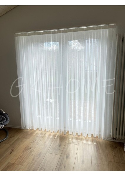 Bambu Düz Tül Perde Kırışmaz Salon Tülü 1/3 Sık Pile fiyatları