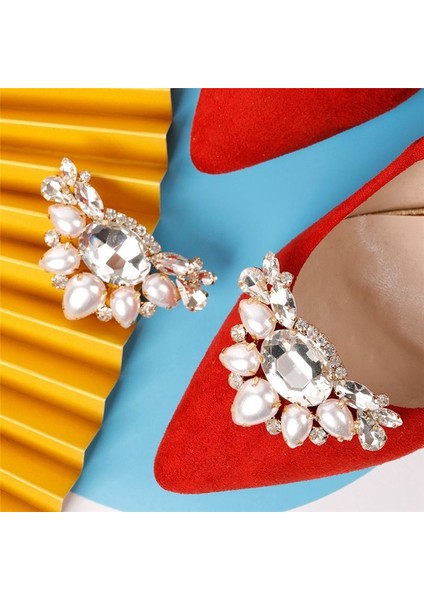 2pcs Düğün Ayakkabı Süslemeleri Topuk Ayakkabı Klipsi Kadınlar Gelin Dekorasyon Rhinestone Parlak Dekoratif Klip Cazibe Toka (Yurt Dışından) fiyatları