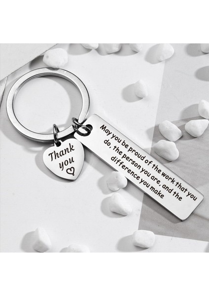 18 Pc Teşekkürler Ler Anahtarlık Takdir Anahtarı Bir Fark Yaratın Ilham Verme Leri Iş Arkadaşınız Ler Bırakarak (Yurt Dışından) modelleri