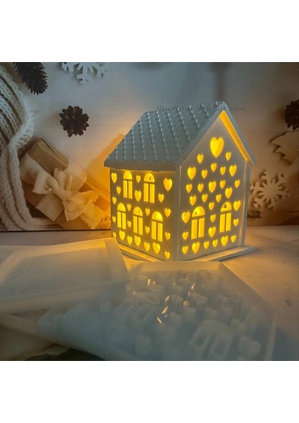 1set 3D Ev Silikon Kalıplar Reçine Için Beton Aşk Ev Mum Tutucu Kalıp Ev Şekilli Dekorasyon Süsleri (Yurt Dışından) fiyatları