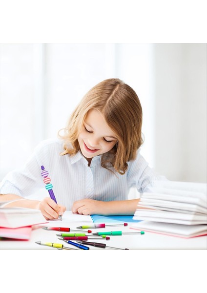 Boncuklu Kalemler Dökme Boncuk Kalem Kiti Beyaz Kalem Şaftı Siyah Mürekkep Boncuklu Pens Okul Dıy Yapma Ofisi (Yurt Dışından) fırsatları
