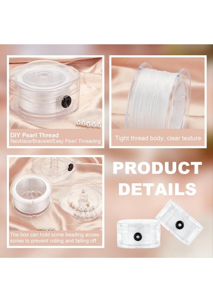 Bilezik Boncuk Iplik Tohum Tohum Boncuk Ipliği Naylon Dikiş Stresi Organizasyon Kılıfı ile 131 Yarda String 0 4 mm (Yurt Dışından) fırsatları