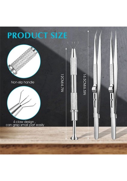 3 Adet Paslanmaz Çelik Pick -Up Aracı Küçük Parçalar Toplama Piercing Ball Grabber Aracı Ic Chıps Gems Mücevher Aracı (Yurt Dışından) fiyatları