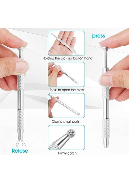 3 Adet Paslanmaz Çelik Pick -Up Aracı Küçük Parçalar Toplama Piercing Ball Grabber Aracı Ic Chıps Gems Mücevher Aracı (Yurt Dışından) indirimleri