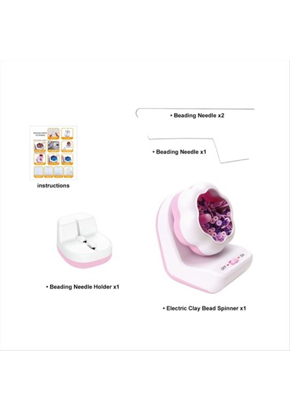 Elektrikli Boncuk Spinner Kil Boncuk Spinner Hızlı Elektrikli Boncuk Spinner Kit-Jewelry Yapımı Bel Boncukları Bilezikler Conteac-A (Yurt Dışından) fiyatları
