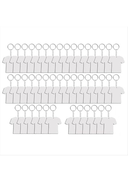 135PCS Süblimasyon Anahtarlık Boşluklar Çift Taraflı Mdf Key Chians Isı Transferi Süblimasyon Anahtarları Boşluklar Bagaj Etiketleri (Yurt Dışından)