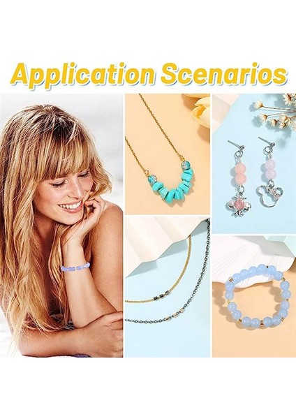 Mücevher Yapımı Için Boncuklar 2200PCS Silping Tüpleri Dıy Mücevher Yapımı Için Pense Pensesi (3 Boyut 4 Renk) (Yurt Dışından) fiyatları