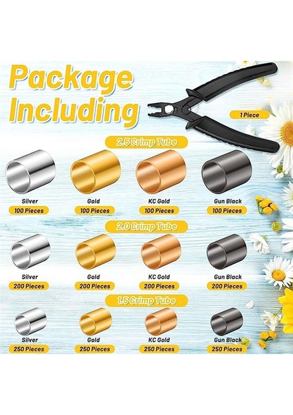 Mücevher Yapımı Için Boncuklar 2200PCS Silping Tüpleri Dıy Mücevher Yapımı Için Pense Pensesi (3 Boyut 4 Renk) (Yurt Dışından) fırsatları