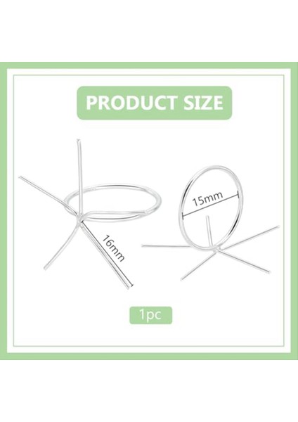 925 Sterlıng Gümüş 5 Prongs Yüzük Ayarları Gümüş-Boş Boş Parmak Halkası Ayarlanabilir Pençeler Yüzük Boş 15MM (Yurt Dışından) modelleri