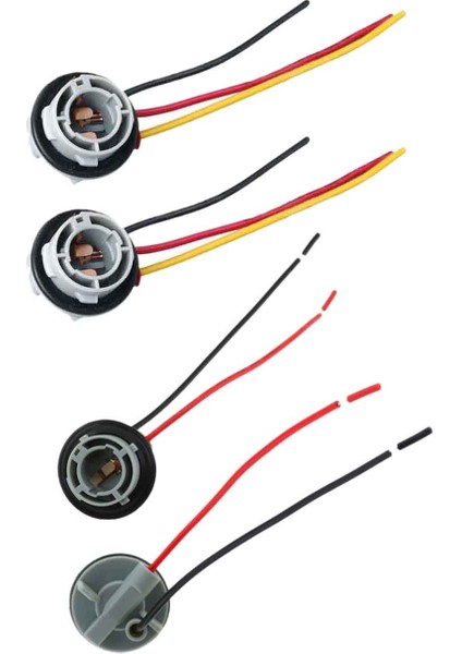 4 Pcs 15D Lamba Tutucu Ampuller P21/5W Adaptör Taban Soket Konnektörü Plastik Araç Aksesuarları Fren Lambası Için 2 Pcs 1156 ve 2 Pcs 1157 (Yurt Dışından) modelleri