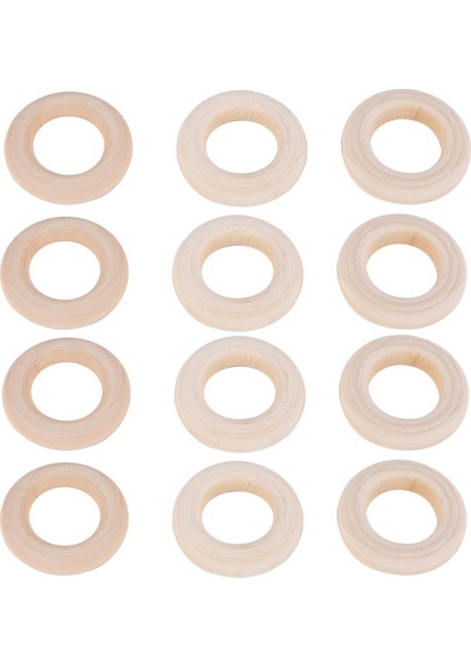 150 Pcs 25 Mm/1 Inç Ahşap Zanaat Yüzüğü Bitmemiş Ahşap Halkalar Dıy Projeleri Için Ahşap Kolye Konektörleri (Yurt Dışından)