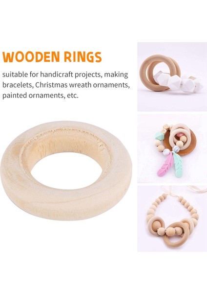 150 Pcs 25 Mm/1 Inç Ahşap Zanaat Yüzüğü Bitmemiş Ahşap Halkalar Dıy Projeleri Için Ahşap Kolye Konektörleri (Yurt Dışından) fiyatları