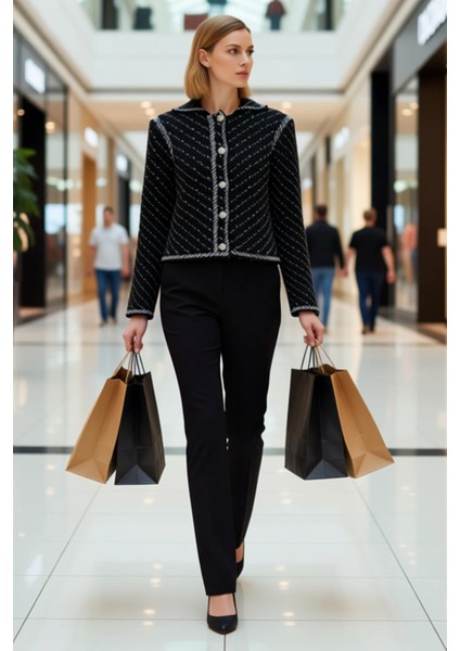 Kadın Dokulu Triko Ceket Fonksiyonel Dayanıklı Kaliteli Konforlu Estetik Premium Modern Şık modelleri