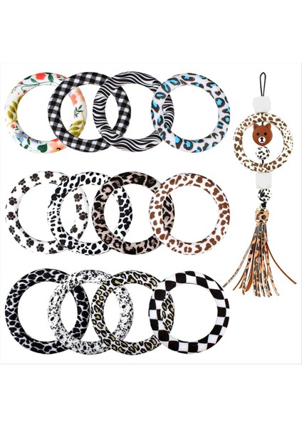 16 Adet Silikon Boncuklu O Halkalar 2 Delikli Silikon Döngü 65MM Silikon Boncuk Halka Boncuk Dıy Kolye Anahtar Zinciri (Yurt Dışından) fiyatları