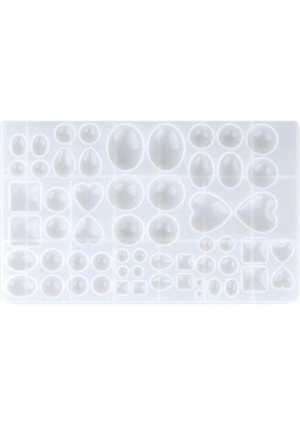 Silikon Reçine Kalıp Oval Gözyaşı Kare Kalp Yuvarlak Şekiller Polimer Kil Üretim Reçine Epoksi Kolye Küpe Dövme Diy Zanaat Kalıbı Yapmak (Yurt Dışından)